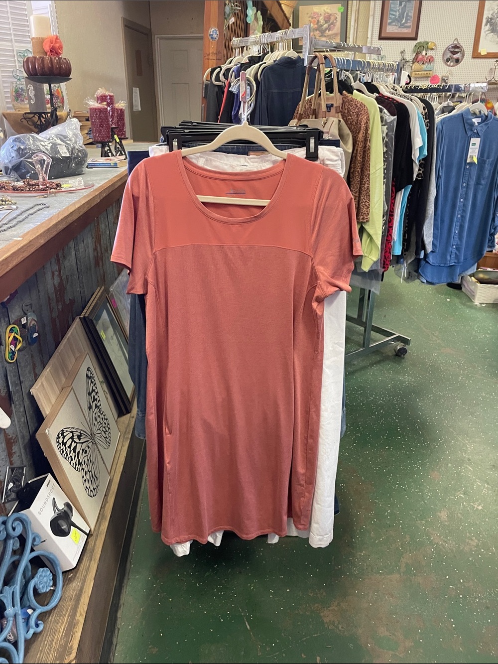 Columbia Women's Short-Sleeve Tunic Dress - Terracotta